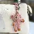 Bean Bear Bag Charm Wholesale Supply - Handmade Leather Chains - Pink-8*10CM