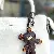 Bean Bear Bag Charm Wholesale Supply - Handmade Leather Chains - Dark coffee-8*10CM