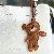 Bean Bear Bag Charm Wholesale Supply - Handmade Leather Chains - Light coffee-8*10CM
