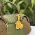 Love Bow Bag Charm Supply - Wholesale Heart Keychains - Yellow