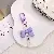 Candy Color Bow Phone Charm Wholesale Supply - Quality Cute - light purple