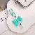 Candy Color Bow Phone Charm Wholesale Supply - Quality Cute - sky blue