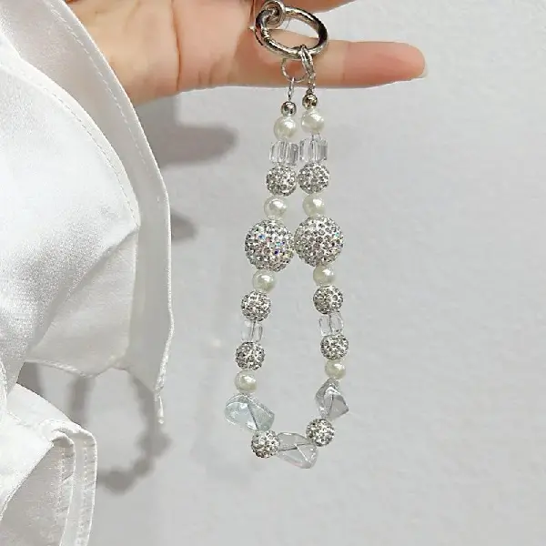 silver Rhinestone ball,chaincharmsupply.com