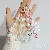 Wholesale Trendy Blind Box Hand-beaded Phone Charm Supply - White color (chain, random doll styles)