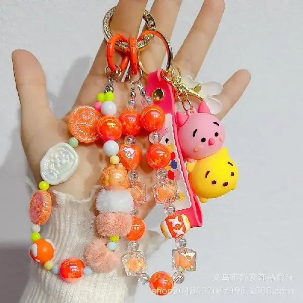 Orange color (chain, doll style random),chaincharmsupply.com
