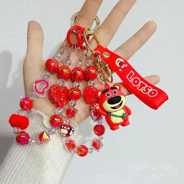 Red color (chain, random doll styles),chaincharmsupply.com