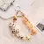 Wholesale Plush Cat Beaded Phone Charm - Trendy Bag Charm - brown cat
