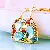 Wholesale Pearl Small Fragrance Bag Charm & Keychain Supply - Crystal small shoulder bag blue-single OPP bag packaging