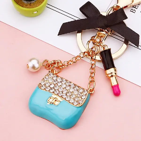 Oil dripping small satchel sky blue-single OPP bag packaging,chaincharmsupply.com