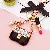 Wholesale Pearl Small Fragrance Bag Charm & Keychain Supply - Oil dripping small satchel black - single OPP bag packaging