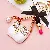 Wholesale Pearl Small Fragrance Bag Charm & Keychain Supply - Oil dripping small satchel white - single OPP bag packaging