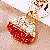 Wholesale Pearl Small Fragrance Bag Charm & Keychain Supply - Small hand-held shoulder bag red-single OPP bag packaging