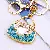 Wholesale Pearl Small Fragrance Bag Charm & Keychain Supply - Love satchel blue-single OPP bag packaging