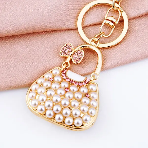 Bow tie small shoulder bag white-single OPP bag packaging,chaincharmsupply.com