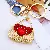 Wholesale Pearl Small Fragrance Bag Charm & Keychain Supply - Pearl love small shoulder bag red-single OPP bag packaging