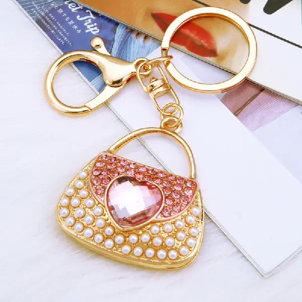 Pearl love small shoulder bag pink-single OPP bag packaging,chaincharmsupply.com