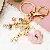 Wholesale Pearl Small Fragrance Bag Charm & Keychain Supply - Four-leaf clover love lock pink-single OPP bag packaging