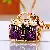 Wholesale Pearl Small Fragrance Bag Charm & Keychain Supply - Leopard print small shoulder bag purple-single OPP bag packaging