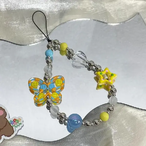 yellow butterfly,chaincharmsupply.com