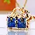 Wholesale Pearl Small Fragrance Bag Charm & Keychain Supply - Leopard print small shoulder bag blue-single OPP bag packaging