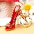 Wholesale Pearl Small Fragrance Bag Charm & Keychain Supply - Fish mouth high heels red - single OPP bag packaging