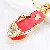 Wholesale Pearl Small Fragrance Bag Charm & Keychain Supply - Love Slippers Dark Powder - Single OPP bag packaging