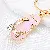 Wholesale Pearl Small Fragrance Bag Charm & Keychain Supply - Bow slippers light pink-single OPP bag packaging