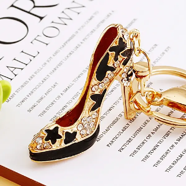 Star high heels black-single OPP bag packaging,chaincharmsupply.com