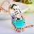 Wholesale Pearl Small Fragrance Bag Charm & Keychain Supply - Jelly sneakers blue-single OPP bag packaging