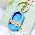 Wholesale Pearl Small Fragrance Bag Charm & Keychain Supply - Bow Tie Shoes Blue-Single OPP Bag Packaging