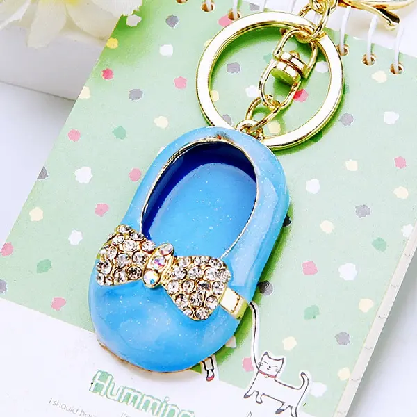 Bow Tie Shoes Blue-Single OPP Bag Packaging,chaincharmsupply.com
