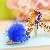 Wholesale Pearl Small Fragrance Bag Charm & Keychain Supply - Plush high heels sapphire blue-single OPP bag packaging