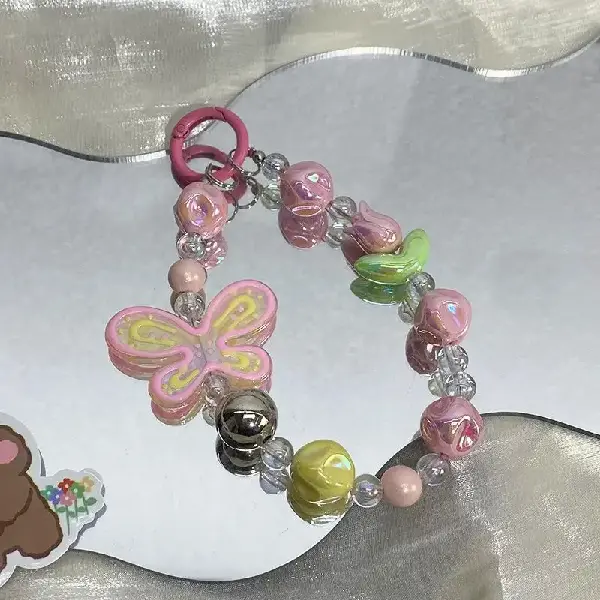 double button butterfly,chaincharmsupply.com