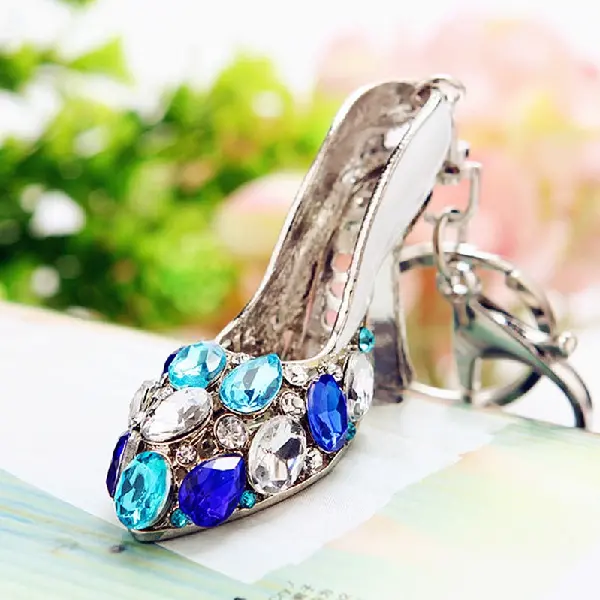Crystal shoes white-single OPP bag packaging,chaincharmsupply.com