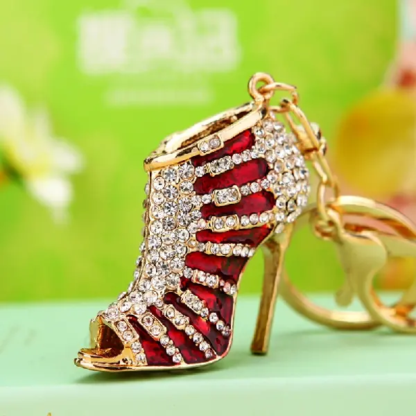 Striped high heels red - single OPP bag packaging,chaincharmsupply.com