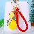 Wholesale Cute Rhinestone Lemon Keychain for Retailers - Red rope + lemon-individually packaged