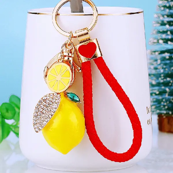 Red rope + lemon-individually packaged,chaincharmsupply.com