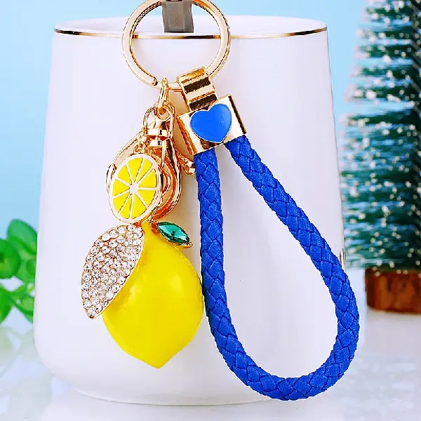 Royal blue rope + lemon-individually packaged,chaincharmsupply.com
