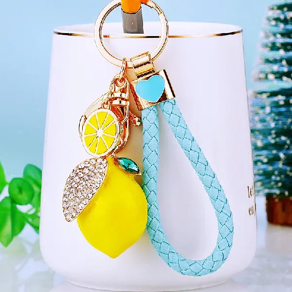 Sky blue rope + lemon-individually packaged,chaincharmsupply.com