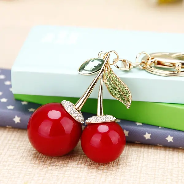 Rhinestone cherries-individually packaged,chaincharmsupply.com