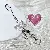 Wholesale Girly Korean Bow Keychain Phone Short Chain Supply - love bow