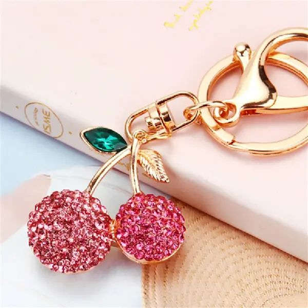 Full Rhinestone cherry pink-individually packaged,chaincharmsupply.com