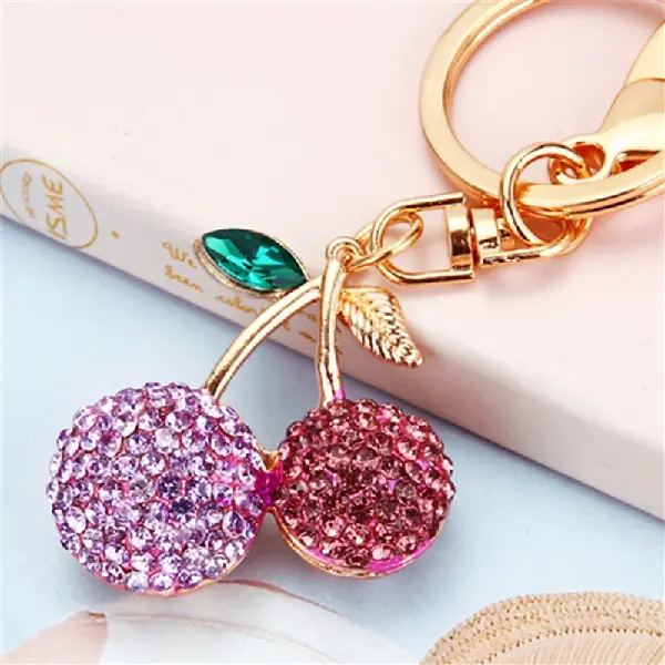 Full Rhinestone cherry purple-individually packaged,chaincharmsupply.com