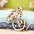 Wholesale Cute Rhinestone Lemon Keychain for Retailers - Rhinestone pea pods-individually packaged