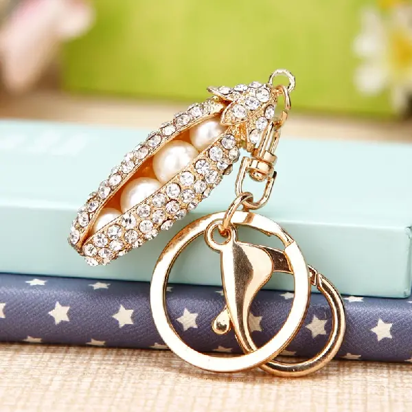 Rhinestone pea pods-individually packaged,chaincharmsupply.com