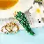 Wholesale Cute Rhinestone Lemon Keychain for Retailers - Full Rhinestone small pepper green-individually packaged