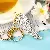 Wholesale Cute Rhinestone Lemon Keychain for Retailers - Full Rhinestone small pepper white-individually packaged