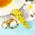 Wholesale Cute Rhinestone Lemon Keychain for Retailers - Full Rhinestone small pepper yellow-individually packaged