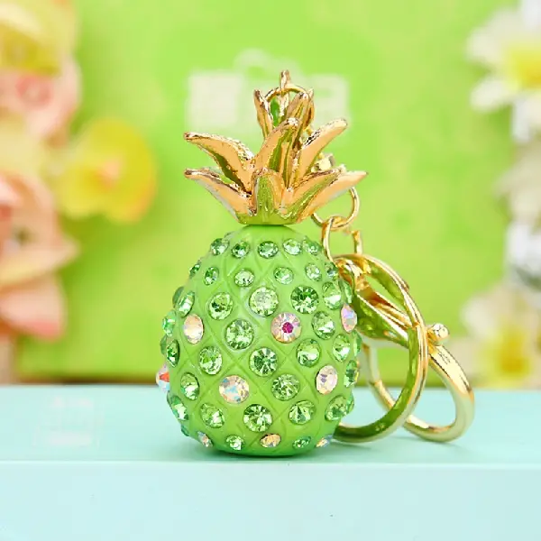 Three-dimensional pineapple green-individually packaged,chaincharmsupply.com