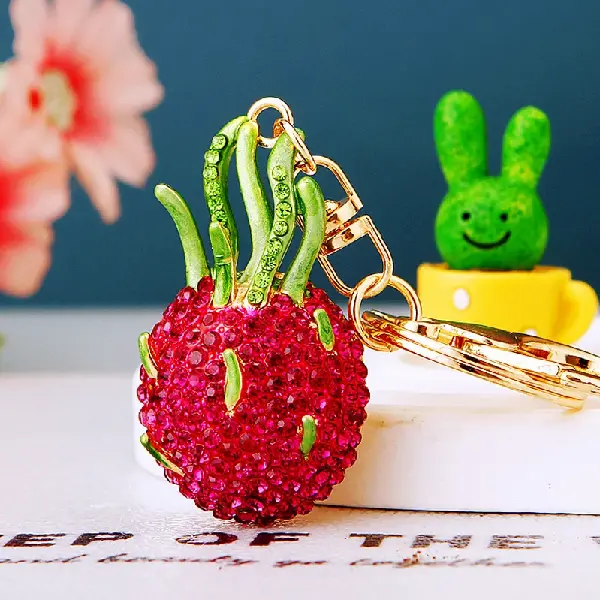 A322 Rhinestone Fruit Pitaya-Individually packaged,chaincharmsupply.com
